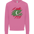 Torn Maldives Flag Maldivian Day Football Mens Sweatshirt Jumper Azalea