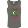 Torn Maldives Flag Maldivian Day Football Mens Vest Tank Top Charcoal