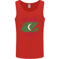 Torn Maldives Flag Maldivian Day Football Mens Vest Tank Top Red
