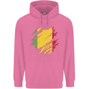 Torn Mali Flag Malian Day Football Childrens Kids Hoodie Azalea