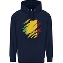 Torn Mali Flag Malian Day Football Childrens Kids Hoodie Navy Blue