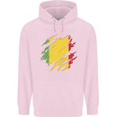 Torn Mali Flag Malian Day Football Mens 80% Cotton Hoodie Light Pink