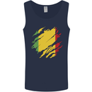Torn Mali Flag Malian Day Football Mens Vest Tank Top Navy Blue