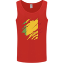 Torn Mali Flag Malian Day Football Mens Vest Tank Top Red