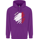 Torn Malta Flag Maltese Day Football Childrens Kids Hoodie Purple