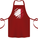 Torn Malta Flag Maltese Day Football Cotton Apron 100% Organic Maroon