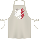 Torn Malta Flag Maltese Day Football Cotton Apron 100% Organic Natural
