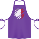 Torn Malta Flag Maltese Day Football Cotton Apron 100% Organic Purple