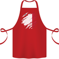 Torn Malta Flag Maltese Day Football Cotton Apron 100% Organic Red