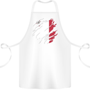 Torn Malta Flag Maltese Day Football Cotton Apron 100% Organic White
