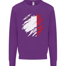 Torn Malta Flag Maltese Day Football Kids Sweatshirt Jumper Purple
