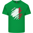 Torn Malta Flag Maltese Day Football Kids T-Shirt Childrens Irish Green