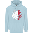 Torn Malta Flag Maltese Day Football Mens 80% Cotton Hoodie Light Blue