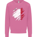Torn Malta Flag Maltese Day Football Mens Sweatshirt Jumper Azalea