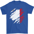 Torn Malta Flag Maltese Day Football Mens T-Shirt 100% Cotton Royal Blue