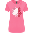 Torn Malta Flag Maltese Day Football Womens Wider Cut T-Shirt Azalea