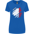Torn Malta Flag Maltese Day Football Womens Wider Cut T-Shirt Royal Blue