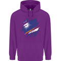 Torn Marshall Islands Flag Day Football Childrens Kids Hoodie Purple