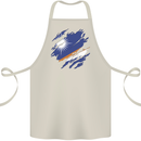 Torn Marshall Islands Flag Day Football Cotton Apron 100% Organic Natural