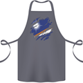 Torn Marshall Islands Flag Day Football Cotton Apron 100% Organic Steel