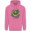 Torn Mauritania Flag Mauritanian Day Football Childrens Kids Hoodie Azalea