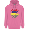 Torn Mauritius Flag Mauritians Day Football Childrens Kids Hoodie Azalea