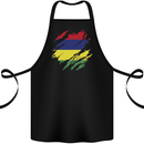 Torn Mauritius Flag Mauritians Day Football Cotton Apron 100% Organic Black