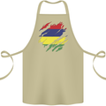 Torn Mauritius Flag Mauritians Day Football Cotton Apron 100% Organic Khaki