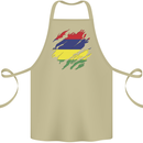 Torn Mauritius Flag Mauritians Day Football Cotton Apron 100% Organic Khaki