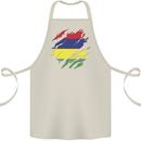 Torn Mauritius Flag Mauritians Day Football Cotton Apron 100% Organic Natural