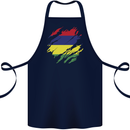 Torn Mauritius Flag Mauritians Day Football Cotton Apron 100% Organic Navy Blue