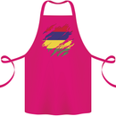 Torn Mauritius Flag Mauritians Day Football Cotton Apron 100% Organic Pink