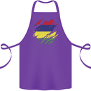 Torn Mauritius Flag Mauritians Day Football Cotton Apron 100% Organic Purple