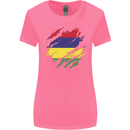 Torn Mauritius Flag Mauritians Day Football Womens Wider Cut T-Shirt Azalea