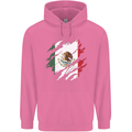 Torn Mexico Flag Mexican Day Football Childrens Kids Hoodie Azalea