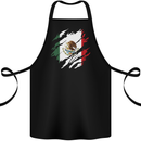 Torn Mexico Flag Mexican Day Football Cotton Apron 100% Organic Black