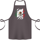 Torn Mexico Flag Mexican Day Football Cotton Apron 100% Organic Dark Grey