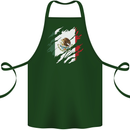 Torn Mexico Flag Mexican Day Football Cotton Apron 100% Organic Forest Green