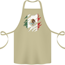 Torn Mexico Flag Mexican Day Football Cotton Apron 100% Organic Khaki