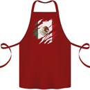 Torn Mexico Flag Mexican Day Football Cotton Apron 100% Organic Maroon