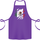 Torn Mexico Flag Mexican Day Football Cotton Apron 100% Organic Purple