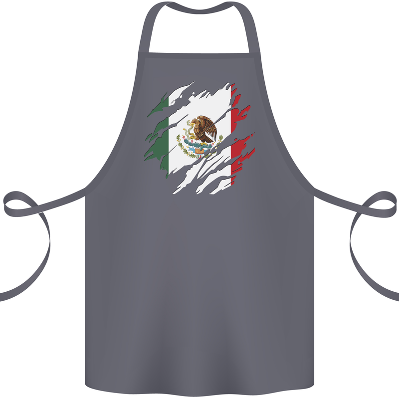 Torn Mexico Flag Mexican Day Football Cotton Apron 100% Organic Steel