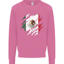 Torn Mexico Flag Mexican Day Football Mens Sweatshirt Jumper Azalea