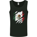 Torn Mexico Flag Mexican Day Football Mens Vest Tank Top Black
