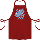 Torn Micronesia Flag Micronesian Day Football Cotton Apron 100% Organic Maroon