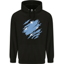 Torn Micronesia Flag Micronesian Day Football Mens 80% Cotton Hoodie Black