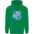 Torn Micronesia Flag Micronesian Day Football Mens 80% Cotton Hoodie Irish Green