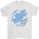 Torn Micronesia Flag Micronesian Day Football Mens T-Shirt 100% Cotton White