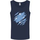 Torn Micronesia Flag Micronesian Day Football Mens Vest Tank Top Navy Blue