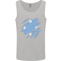 Torn Micronesia Flag Micronesian Day Football Mens Vest Tank Top Sports Grey